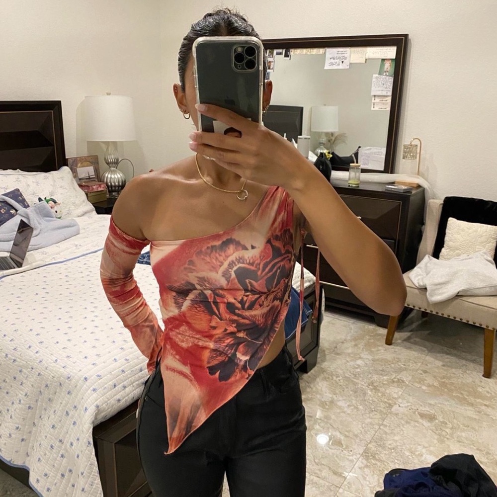 Jaded London 00s Rose Asymmetrical Top